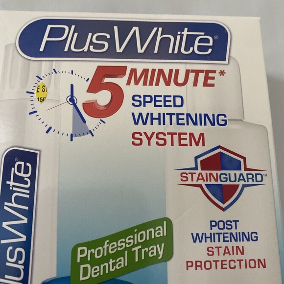 Plus White 5 Minute Speed Whitening System Stain Guard New Unopened Box - Picture 4 of 9